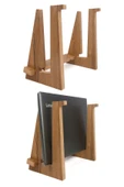 Ayarlanabilir Kademeli Ahşap Laptop Standı Notebook Yükseltici Macbook Tutucu 13" 14" 15" 16" 17" - 2