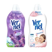 Vernel Max Kons.Çam.Yumuşatıcı 1440 ml Lavanta ve Sensitive 2 li - 1