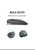 Aula AC101 Kablolu Klavye Mouse Seti - OUTLET thumbnail 1