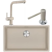 Franke MRG 210 / 110-72 Sahara Granit Eviye + Active Plus Doccia Sahara Granit Mutfak Bataryası + Active Plus Sahara Sabunluk - 7