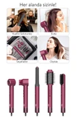 Pro Compact Uzun Multi-styler Hava Üfleme 5in1 Saç Şekillendirici Bldc Shd-1729 Royal Gilded Red - 4