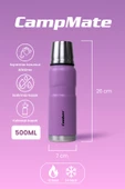 Cooker CKR2052 500 ML Çift Kat Sızdırmaz Paslanmaz Çelik Termos Pembe - 2