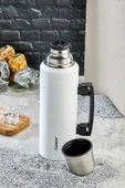Cooker CKR2085 1.5 Litre Çift Katlı Kulplu Çelik Termos Beyaz - 6