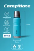 Cooker CKR2052 500 ML Çift Kat Sızdırmaz Paslanmaz Çelik Termos Mavi - 2