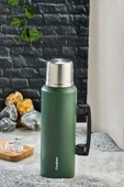 Cooker CKR2085 1.5 Litre Çift Katlı Kulplu Çelik Termos Yeşil - 4