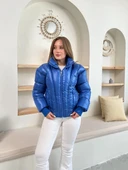 Puffer kısa mont mavi st25534 thumbnail 6