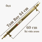 Otağ Gold Altın 60 cm Kapı Çekme Kolu Tutma Kulpu Kulbu Çelik Dış Kapı Tutamağı Sürgülü Lüks Model thumbnail 3
