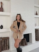 Fok ceket premıum kalite bej st255860 thumbnail 8