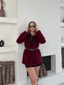 Fok ceket premıum kalite bordo st255860 thumbnail 5