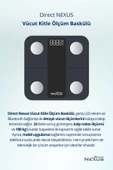 DİRECT NEXUS Vücut Kitle Indeksi Ölçüm Baskülü Dijital Lcd Ekranlı Akıllı Telefon Bağlantılı Ve Hassas Tartı thumbnail 4