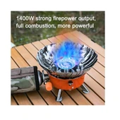 Rüzgar Geçirmez Kendinden Çakmaklı Taşınabilir Portatif Kamp Ocağı thumbnail 6