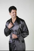 ANCELO 2010 SATEN ROBDÖŞAMBR, SATEN PİJAMA VE PAMUK PİJAMA 5Lİ DAMAT ÇEYİZ SET - 2