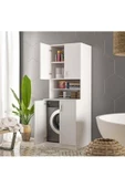 Ars Grup Mobilya Çamaşır Makinesi Dolabı Banyo Dolabı Raflı Kapaklı Model - 2
