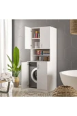 Ars Grup Mobilya Çamaşır Makinesi Dolabı Banyo Dolabı Raflı Kapaklı Model - 1
