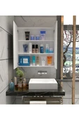Dzdizayn Mdf Lavobo Üstü Aynalı Banyo Dolabı Çok Amaçlı 60x60 Mdf thumbnail 3
