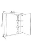 Dzdizayn Mdf Lavobo Üstü Aynalı Banyo Dolabı Çok Amaçlı 60x60 Mdf thumbnail 8