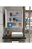 Dzdizayn Mdf Lavobo Üstü Aynalı Banyo Dolabı Çok Amaçlı 60x60 Mdf thumbnail 4