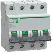 Schneider Pro 4 Faz 63A 6 KA C Tipi Sigorta  EZ9F57463 - 1