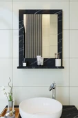 makbulce Safir Banyo Aynası Dresuar 45x60 Mermer Raflı Banyo Aynası thumbnail 1