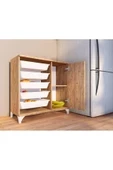Makbulce Buse Çok Amaçlı Sepetli Kiler Ve Oyuncak Dolabı-Atlantik Çam thumbnail 2