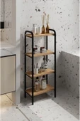 Dzdizayn Miyo Banyo Düzenleyici Mutfak Rafı Banyo Dolabı Çok Amaçlı Dolap 4 Katlı Metal Mutfak Düzenleyici thumbnail 2