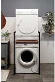 makbulce Çamaşır Makinası ve Kurutma Makinası Rafı Çamaşır Makinası Üstü Banyo Düzenleyici Raf thumbnail 5