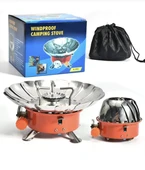 Rüzgar Geçirmez Kendinden Çakmaklı Taşınabilir Portatif Kamp Ocağı thumbnail 4