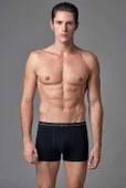 EROS 015 GRİ, SİYAH VE LACİVERT ERKEK STRETCH BOXER 3LÜ KUTU - 4