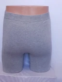 X-MAN 704 ERKEK STRETCH BACAĞI SARAN DÜZ RENK UZUN BOY BOXER - 8