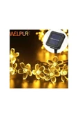 Lunaev Solar Çiçekli Dekoratif 30 Led Bahçe Lambası - 1