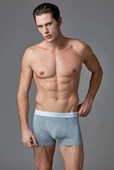 EROS 015 GRİ, SİYAH VE LACİVERT ERKEK STRETCH BOXER 3LÜ KUTU - 3