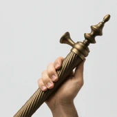 Otağ Antik 60 cm Kapı Çekme Kolu Tutma Kulpu Kulbu Çelik Dış Kapı Tutamağı Sürgülü Kapı Lüks Model thumbnail 3