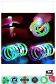 OMZ Led Işıklı Pilli Işıklı Rengarenk Bileklik Işıklı Bilezik Karışık Renk 1 Gram 1 Gram Kız Erkek Çocuk thumbnail 1