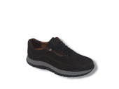 Modesa 285 Erkek Koyu Kahve Crazy Deri Lastik Bağcıklı Poli Taban ( Hafif ) Ayakkabı thumbnail 4