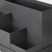 Masaüstü Düzenleyicisi Siyah Renk IKEA 18x17 Cm Ofis-Masa Üzeri Düzenleme - 2