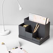 Masaüstü Düzenleyicisi Siyah Renk IKEA 18x17 Cm Ofis-Masa Üzeri Düzenleme - 3