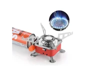 Kare Kamp Mini Gazlı Ocak Piezo Ateşlemeli Taşınabilir Katlanır Pişirme Ocağı thumbnail 2