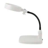 Masaüstü 10X Led Işıklı Büyüteç Okuma El Sanatları Onarım Büyüteç 7765 - 1