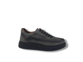 Modesa 265 Erkek Gri Crazy Deri Lastik Bağcıklı Poli Taban ( Hafif ) Ayakkabı thumbnail 1