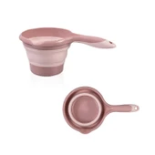 Babyjem 5 Parça Bebek Katlanır Küvet Seti Somon (Havlu Fileli) - 5