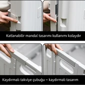 Valkyrie Katlanabilir İki Tekerlekli Alışveriş ve Depolama Çantası – Kapaklı Teleskopik Çekme Kolu Kamp Plaj Çok Amaçlı - 9