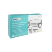 Babyjem 5 Parça Bebek Katlanır Küvet Seti Somon (Havlu Fileli) - 6