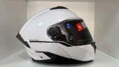 KASK MT ATOM 2 A11 ÇENE AÇILIR PARLAK BEYAZ - 4