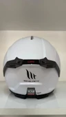 KASK MT ATOM 2 A11 ÇENE AÇILIR PARLAK BEYAZ - 6