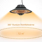 Mirkraft Elirg 2000 Watt Karbon Infrared Elektrikli Tavan Isıtıcısı thumbnail 2