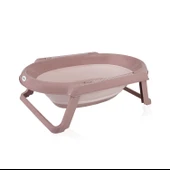 Babyjem 5 Parça Bebek Katlanır Küvet Seti Somon (Havlu Fileli) - 2