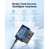Obd Hardwire Kit Type-C Giriş 7/24 Park Modu Destekli Güç Adaptörü 12-24V - 6