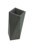 Naturel Seri Beton Vazo Geometrik - 2