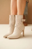BİÇOMİ Atye Bej Rugan Topuklu Bot thumbnail 1