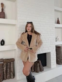 BİÇOMİ Fok ceket premıum kalite bej st255860 thumbnail 8